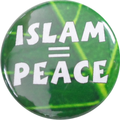 Islam bedeutet Friede Button - zum Schließen ins Bild klicken